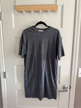 Grey t-shirt dress